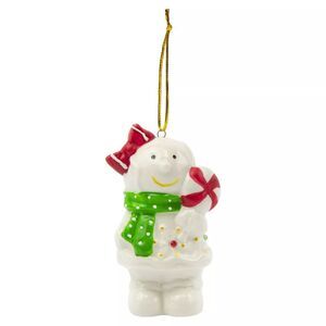 Radiant Treasures Illuminated Porcelain 3-inch Gingerbread Ornament